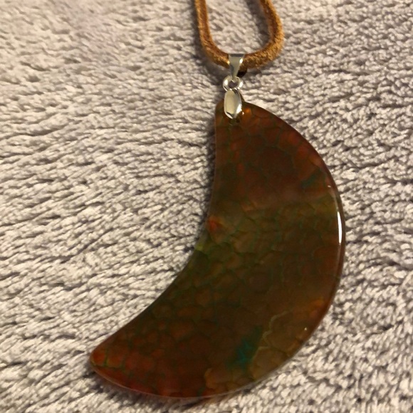 Sold!!🛑Handmade Moon agate choker - Picture 4 of 5